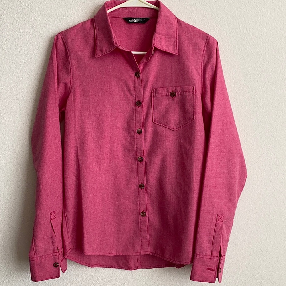 The North Face Pink Shirt with Back Split (S)
